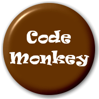 Code Monkey - Pin Button Badge